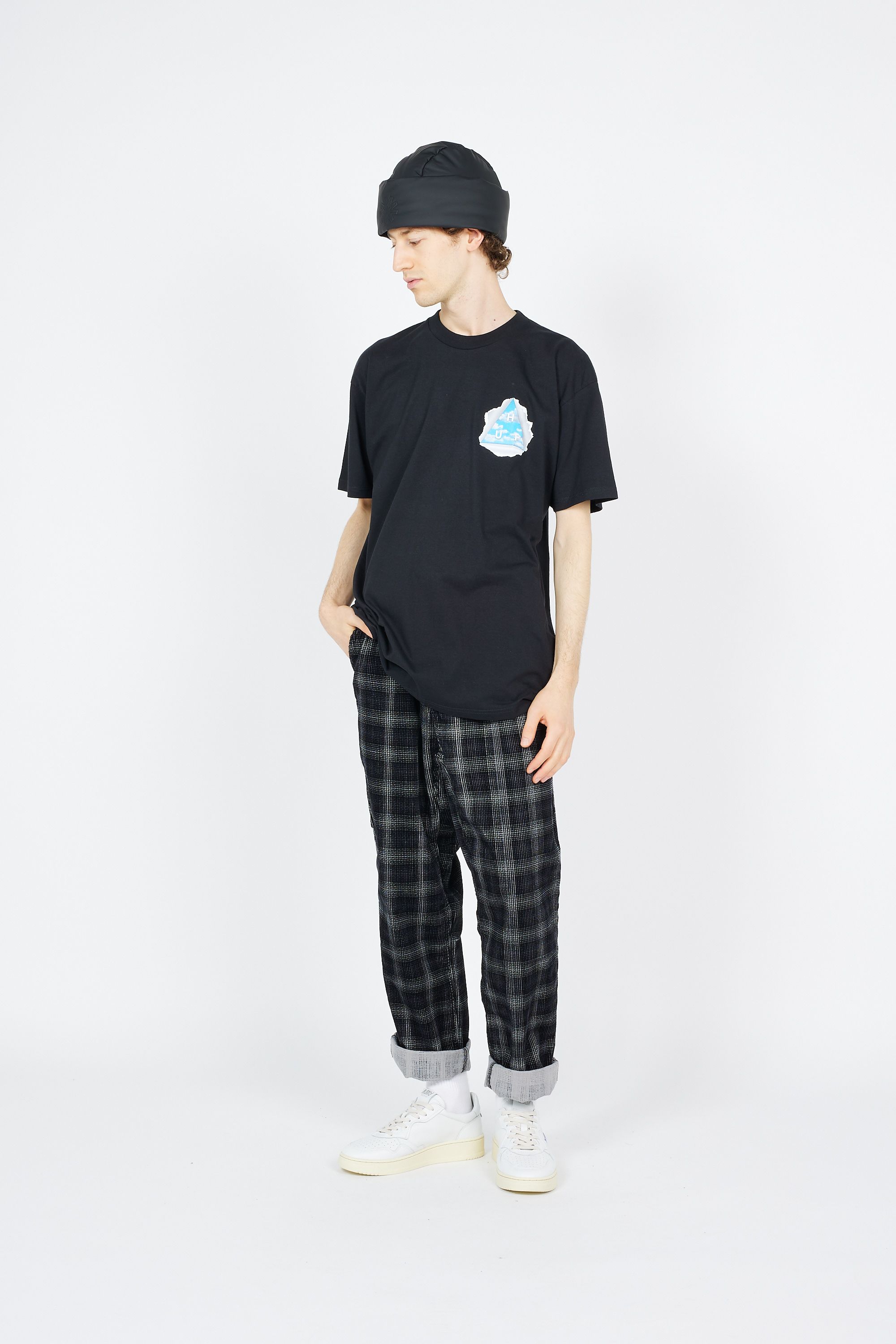HUF T-SHIRT TEAR A NEW ONE Noir