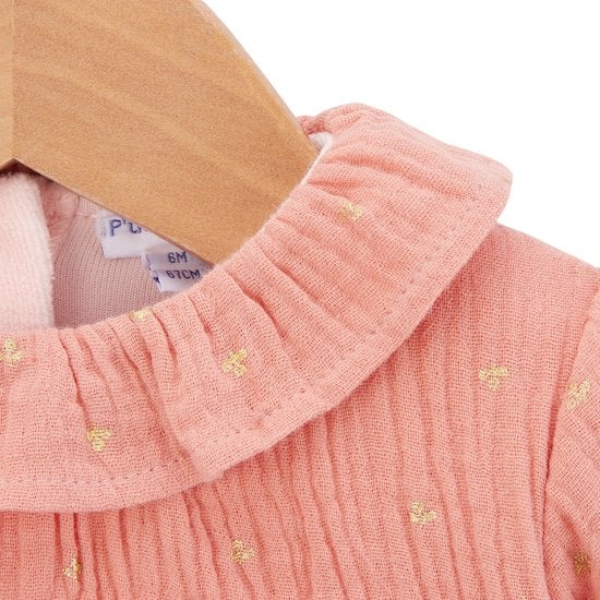 Petit Cocon Pyjama   Imprimé Doré        de               P'tit bisou
