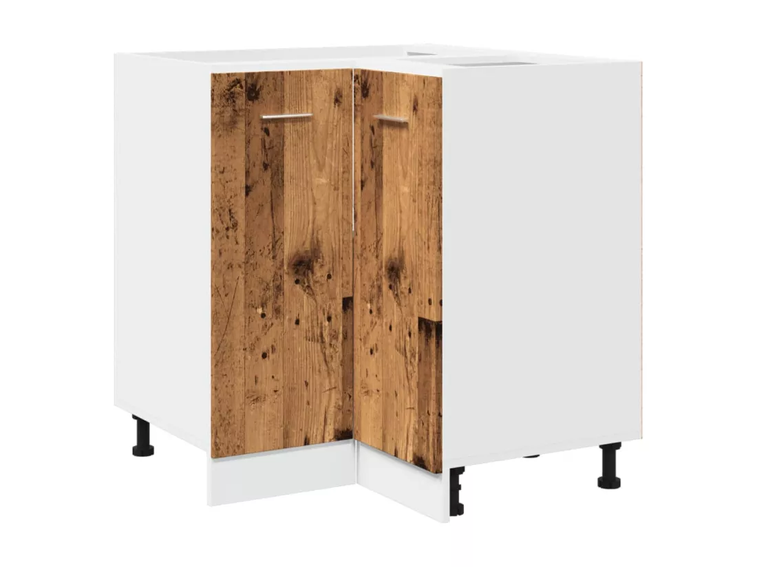 Armoire de cuisine vieux bois 75,5x75,5x81,5 cm bois ingénierie