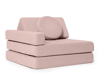 Shappy Play Byggbar Lenestol 80x80 cm, Soft Pink