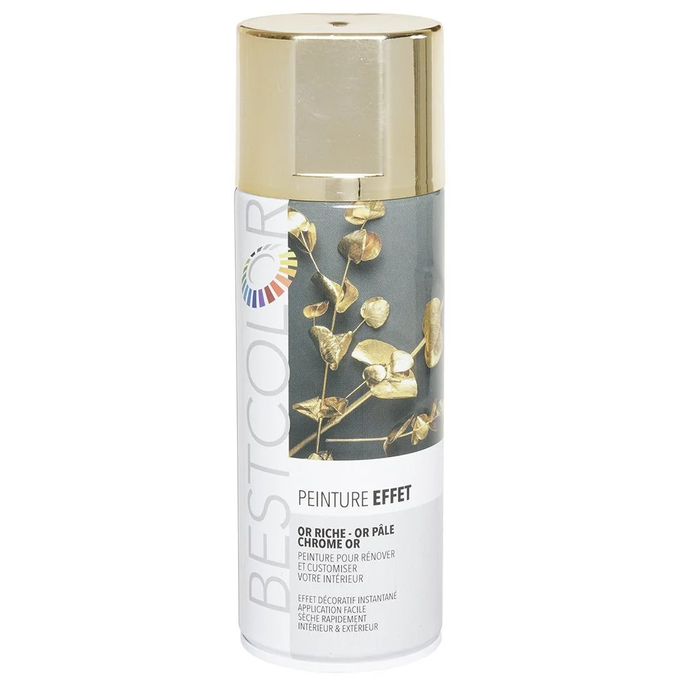 Peinture aérosol Chrome Doré 400 ml