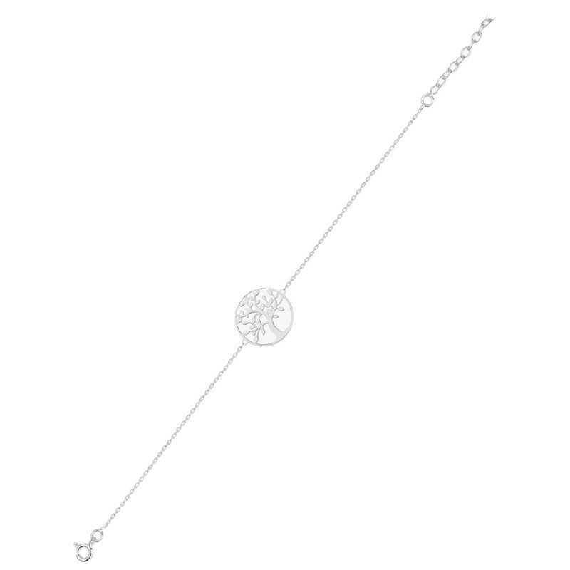 Bracelet Femme - Arbre de vie - Argent 925 - Longueur : 18 cm