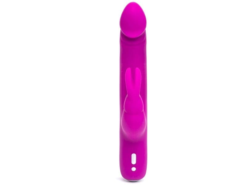 Happy Rabbit Vibrator Realistic Slim Rabbit Lila Schlanker Rabbit Vibrator aus samtweichem Silikon