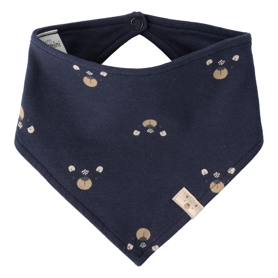 Topomini Baby Bandana mit Bären-Print dunkelblau