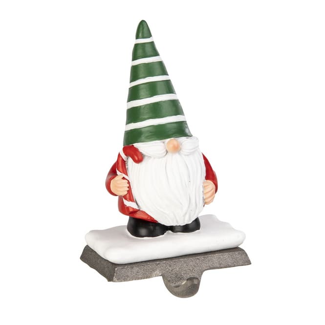 Haken für Nikolausstiefel - mit Wichtel - ca. 11 x 7 x 19,5 cm - 1 Stück