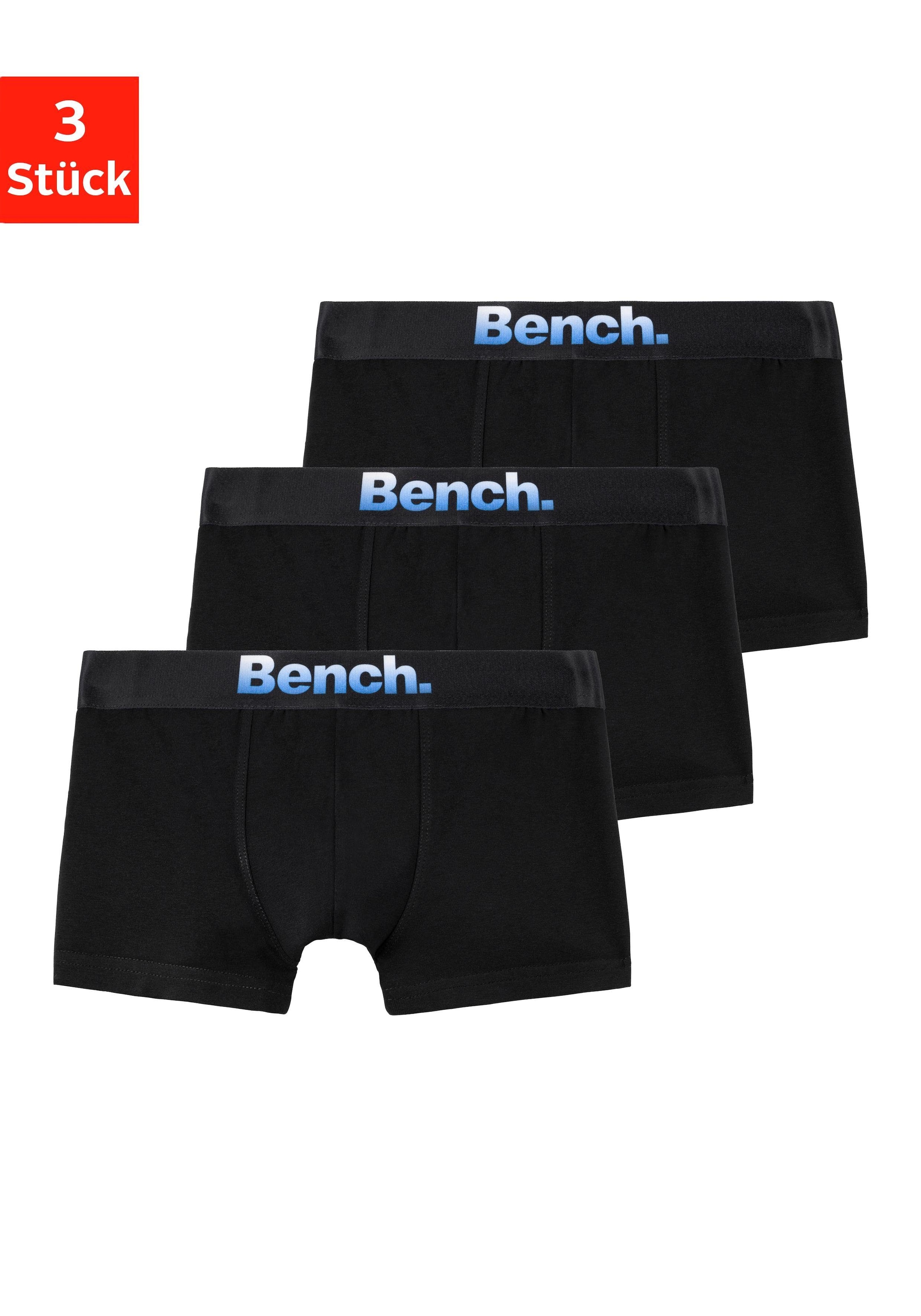 Bench. Boxer »Boxershorts für Jungen«, 3 Stk. mit modernem Markenlogo vorn