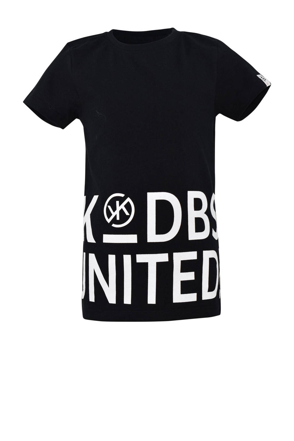 KIDDO T-shirt Ferdi met tekst zwart