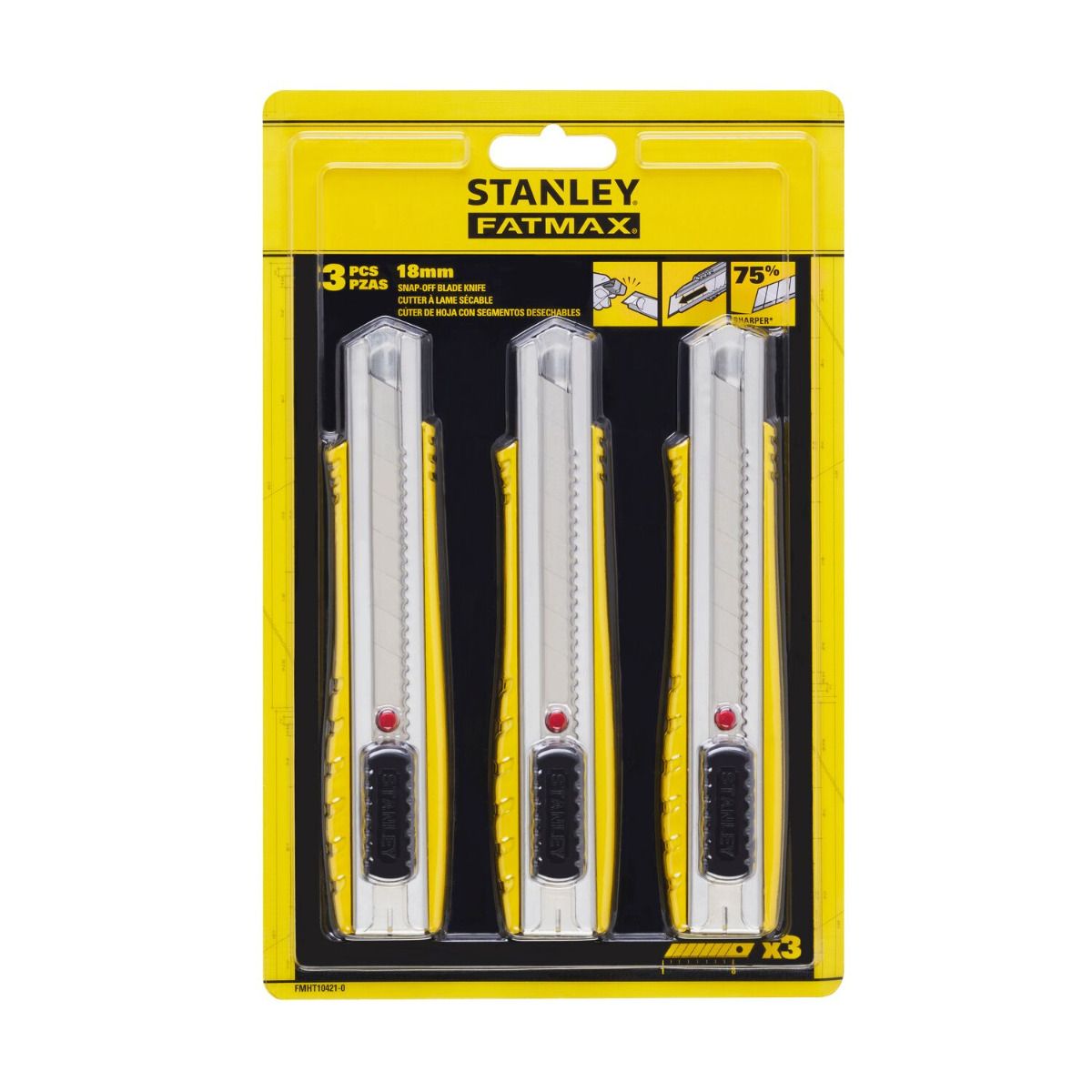 Stanley FMHT10421-0 FATMAX afbreekmes metaal 18mm 3-pack