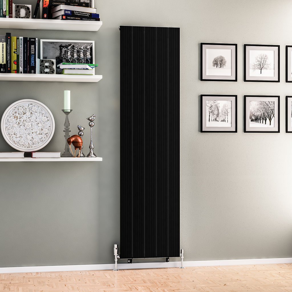 Eastbrook Mersey paneelradiator 47x180cm 1293W zwart mat