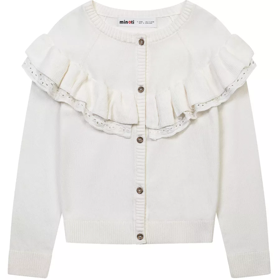 MINOTI Strickjacke Cremeweiß