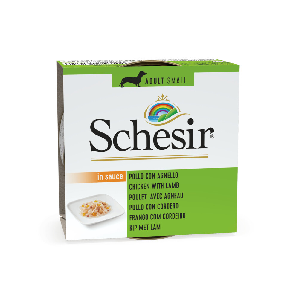 14x Schesir Hondenvoer Kip Lam in Saus85 gr