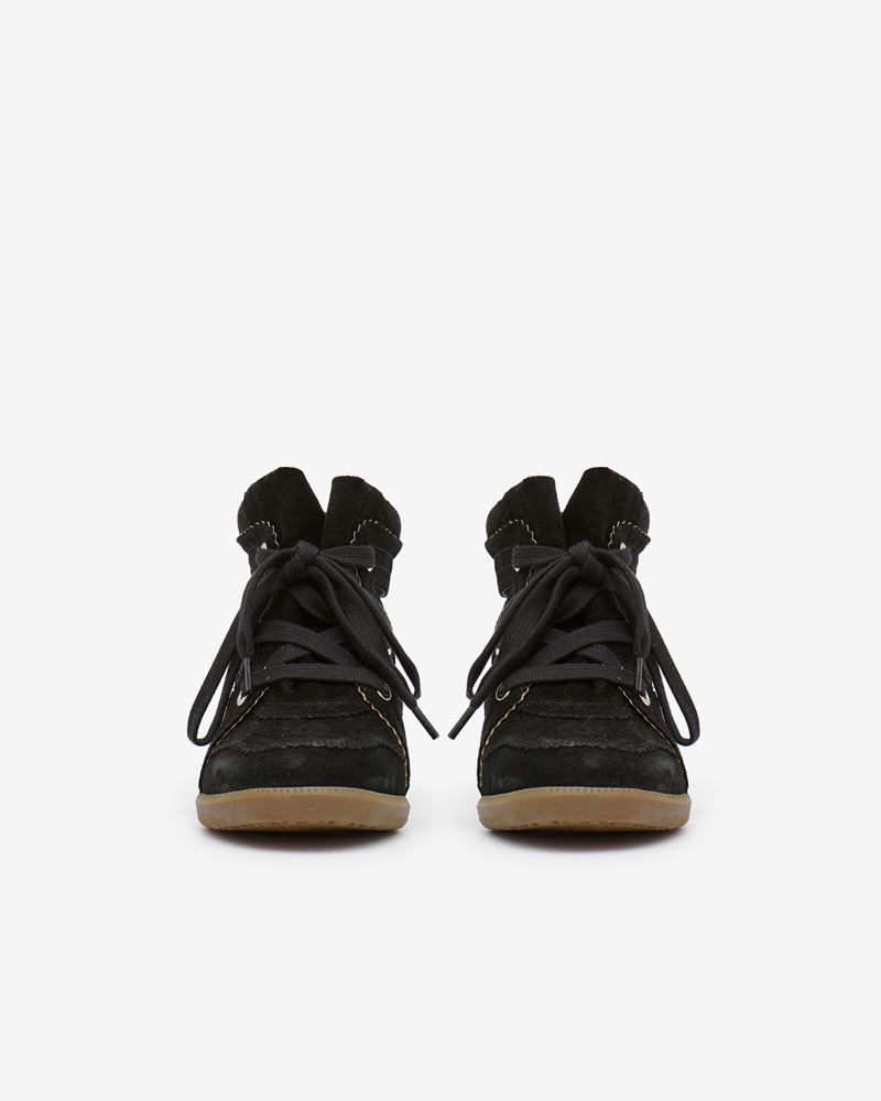 BASKETS EN CUIR VELOURS BOBBY