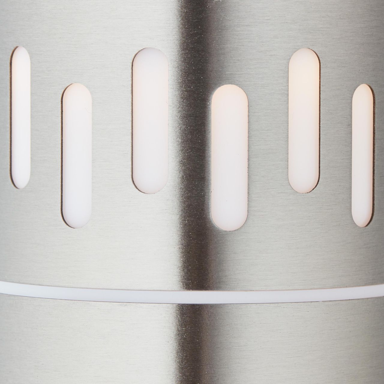 BRILLIANT Lampe, Leigh Außenstandleuchte 80cm Bewegungsmelder edelstahl, 1x A60, E27, 11W, IP-Schutzart: 44 - spritzwassergeschützt