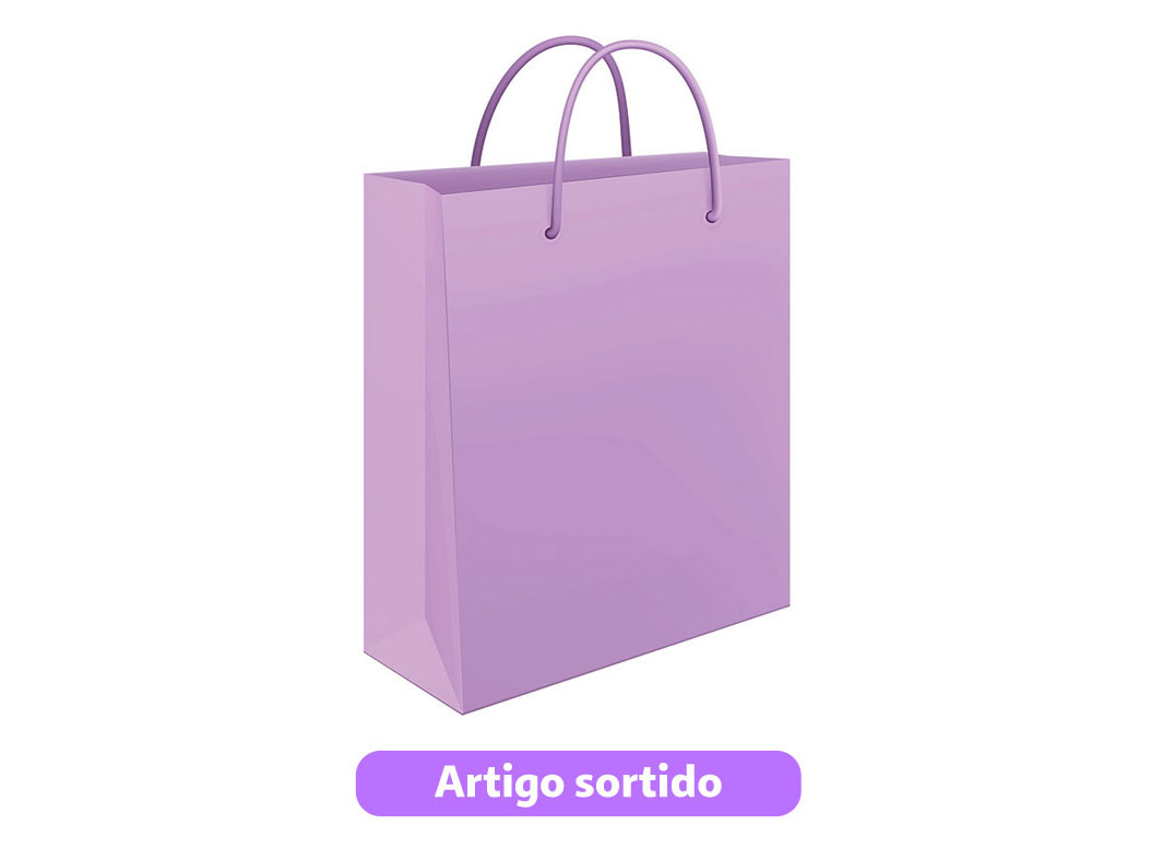 SACO DE PAPEL MITOS GRANDE 32X41X12CM CORES SORTIDAS