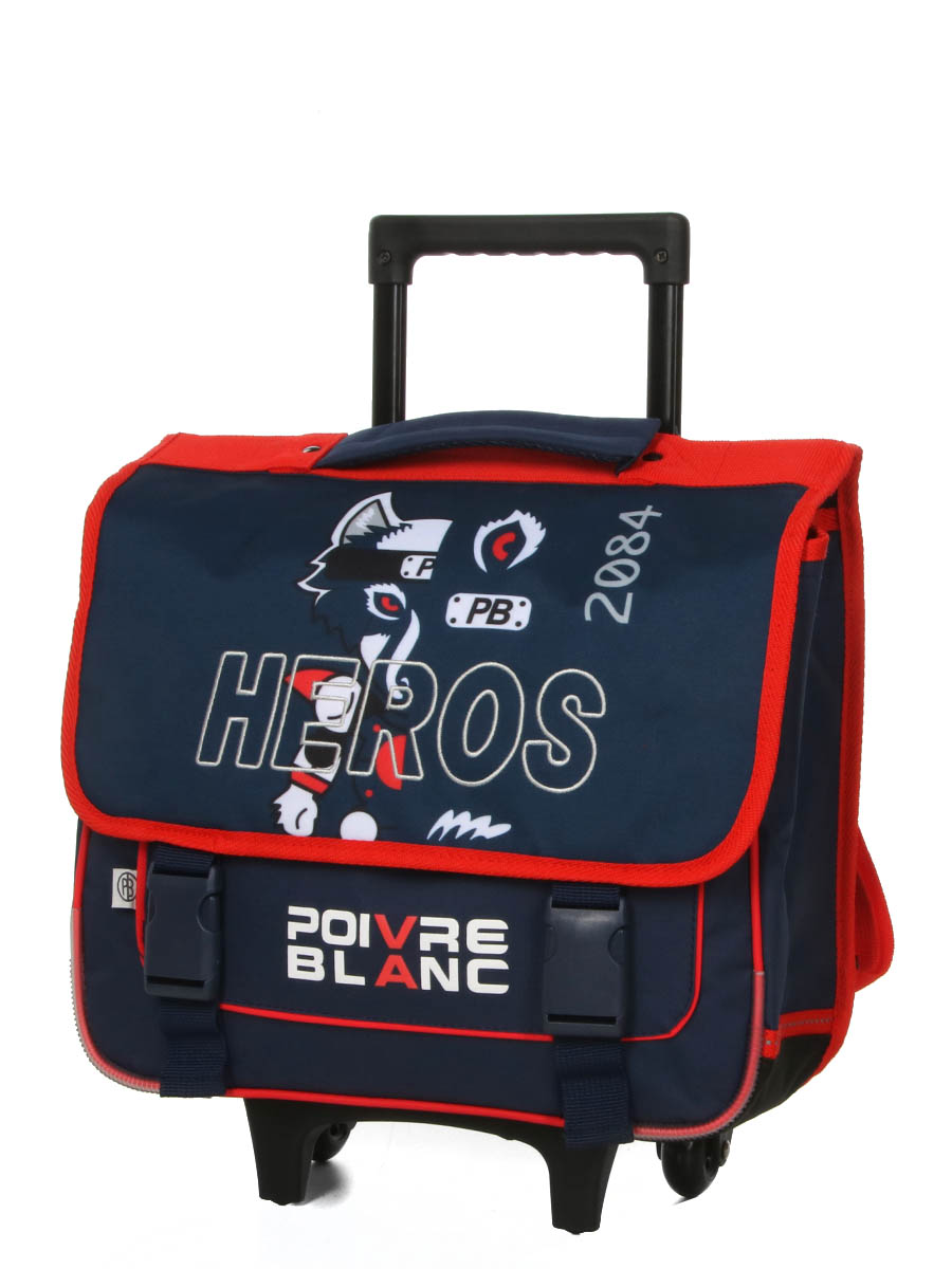 Cartable À roulettes Poivre Blanc Boy Fox Hero 38 cm
