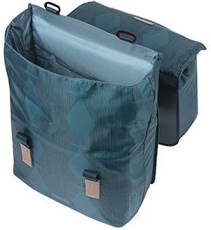 Basil Elegance Dubbele Fietstas - 40-49 Liter - Estate blauw