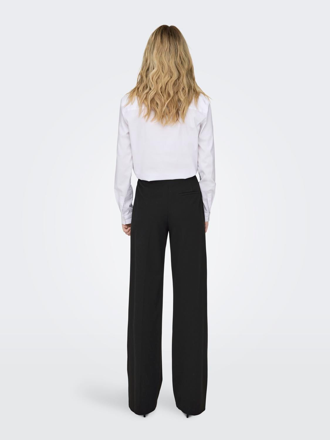 ONLMIA Gerade geschnitten Hose Black