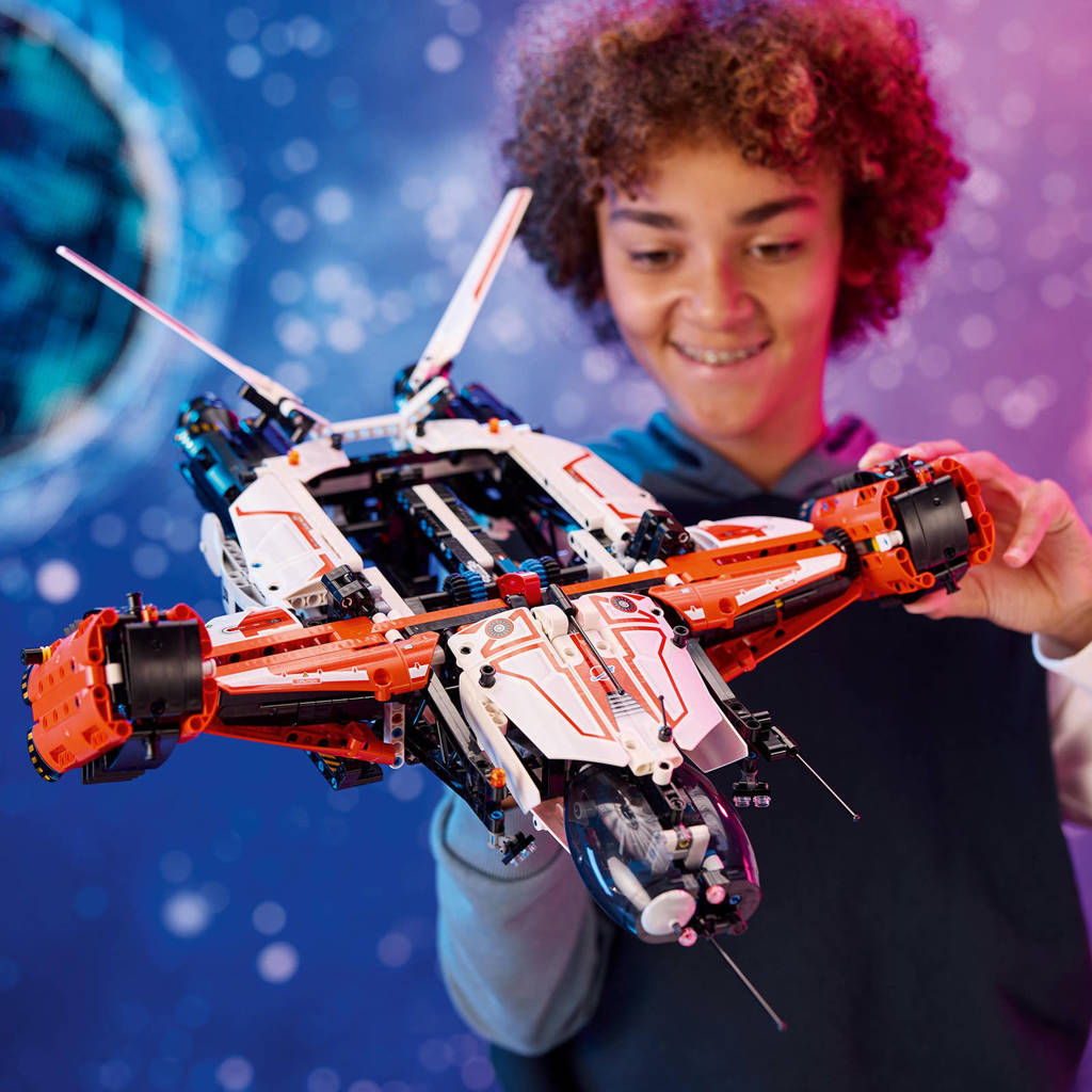 Gaaf ruimteschip met veel optiesVTOL Vrachtruimteschip LT81 Ruimte Speelgoed Bouwpakket voor Kinderen 42181