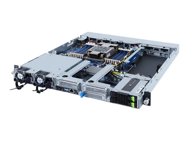 Gigabyte E162-220 (rev. 100) - Server - rack-monterbar - 1U - envejs - uden CPU op til - RAM 0 GB - SATA - hot-swap 2.5