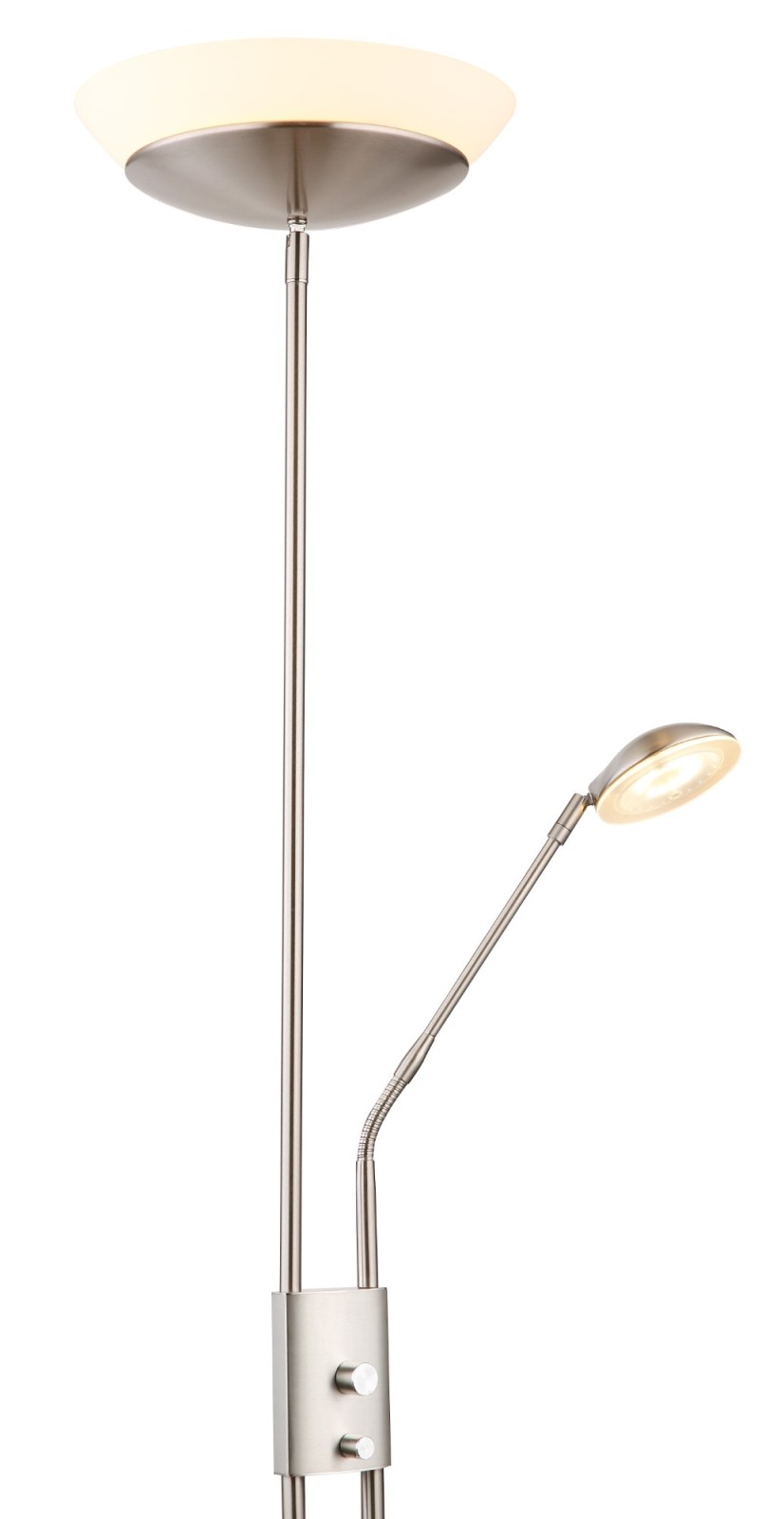 LED-Deckenfluter - Nickel matt - 180 cm - dimmbar