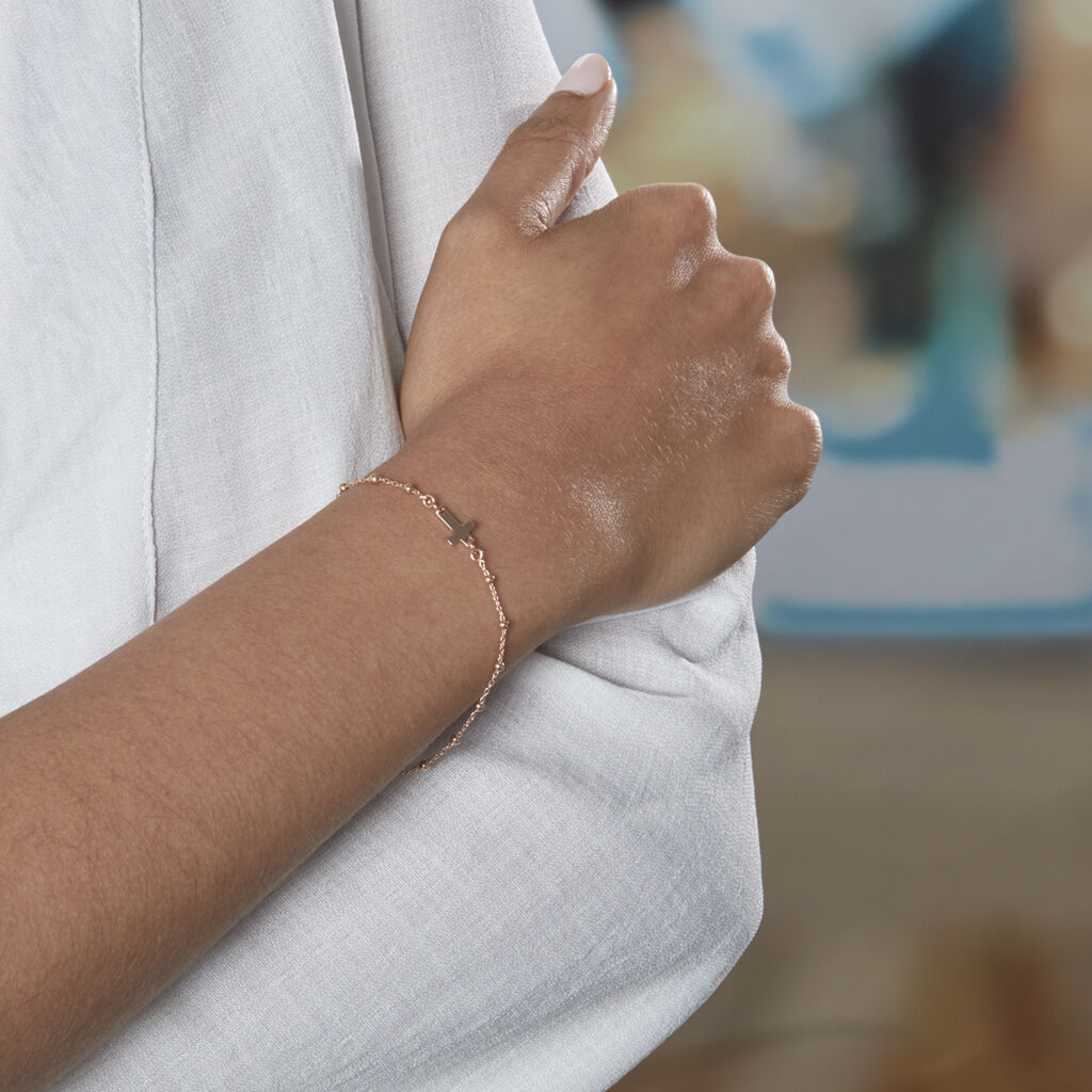 Bracelet Opale Argent Rose
