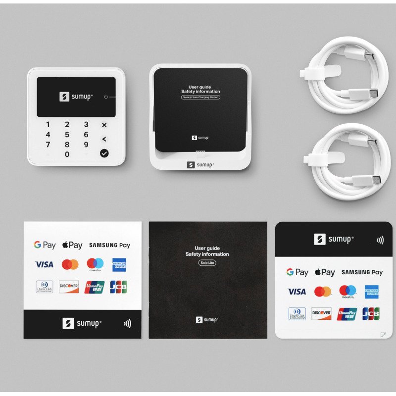 SUMUP Solo Lite lecteur de cartes à puce WiFi + station de charge
