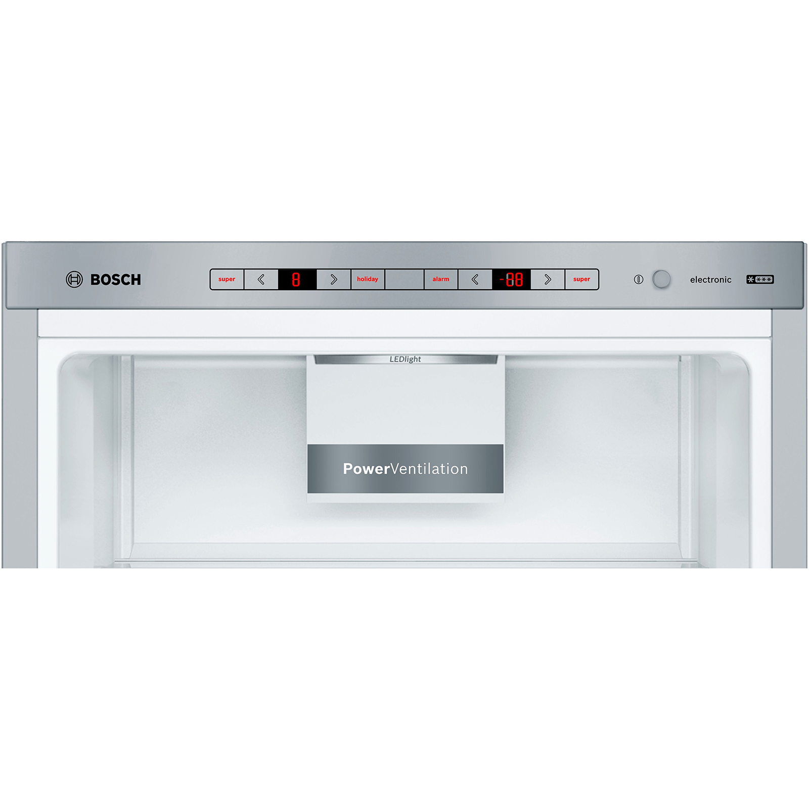 BOSCH Kühl-Gefrierkombination KGE36ALCA - Edelstahl-Optik - C