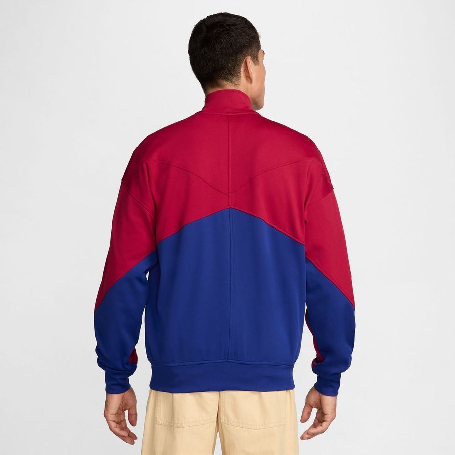 FC Barcelone Veste d'Entraînement Academy Pro Anthem - Bleu Marine/Bordeaux/Or