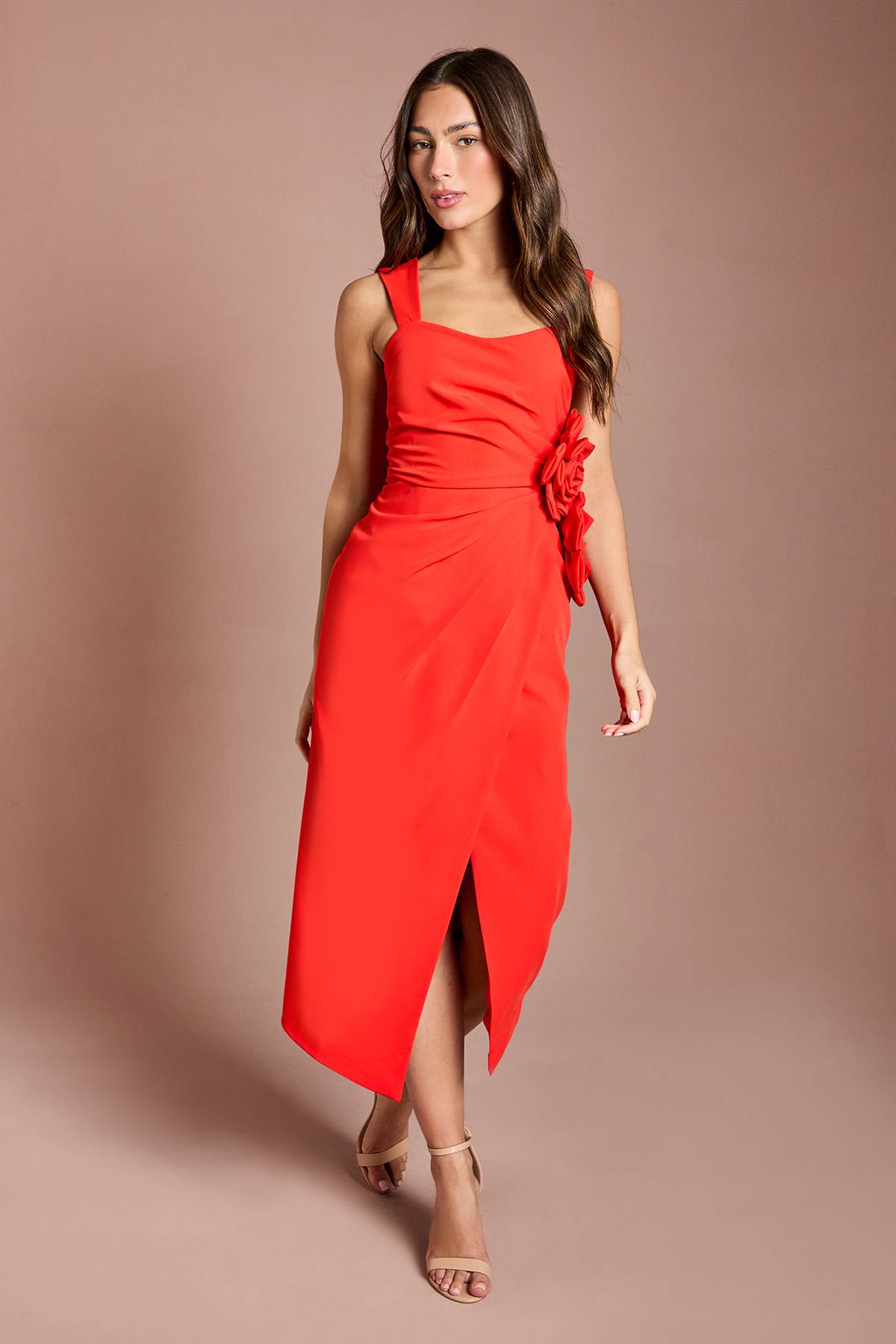 Coast Robe Crayon Plissée À Corsage