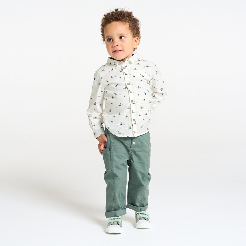 Chemise canards blanc bébé garçon Blanc