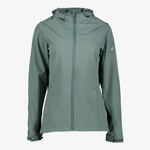 Mountain Peak dames softshell jas groen
