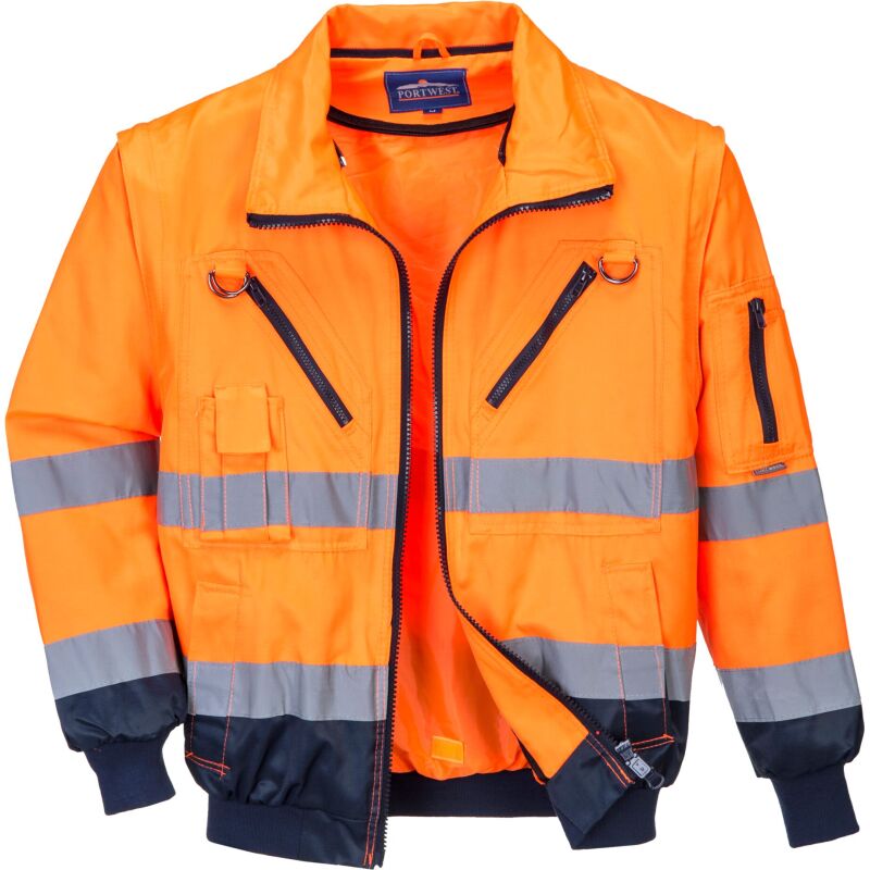 Portwest PJ50 Blouson pilote 3 en 1 haute visibilité
