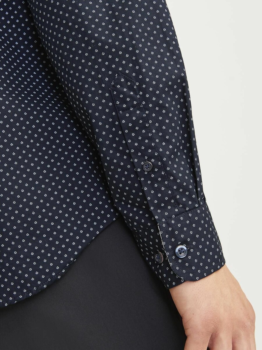 JACK & JONES<br>Camisa slim fit com microestampa