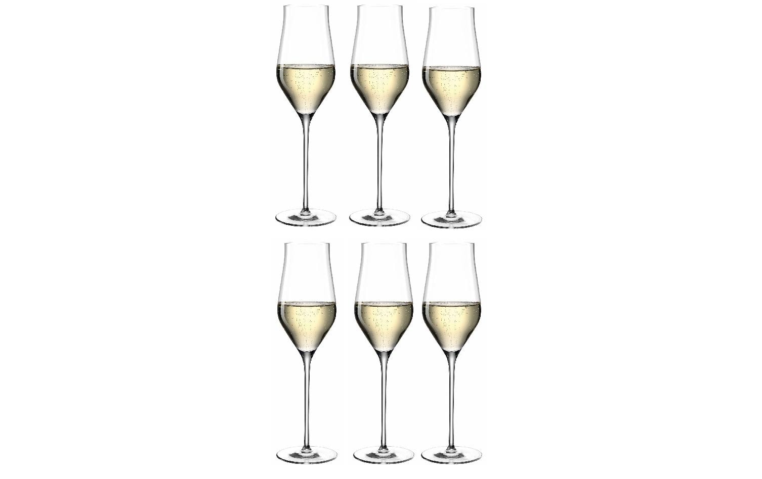 Champagnerglas Brunelli 340 ml, 6 Stück, TransparentGlas geeignet für Champagner oder Schaumweine