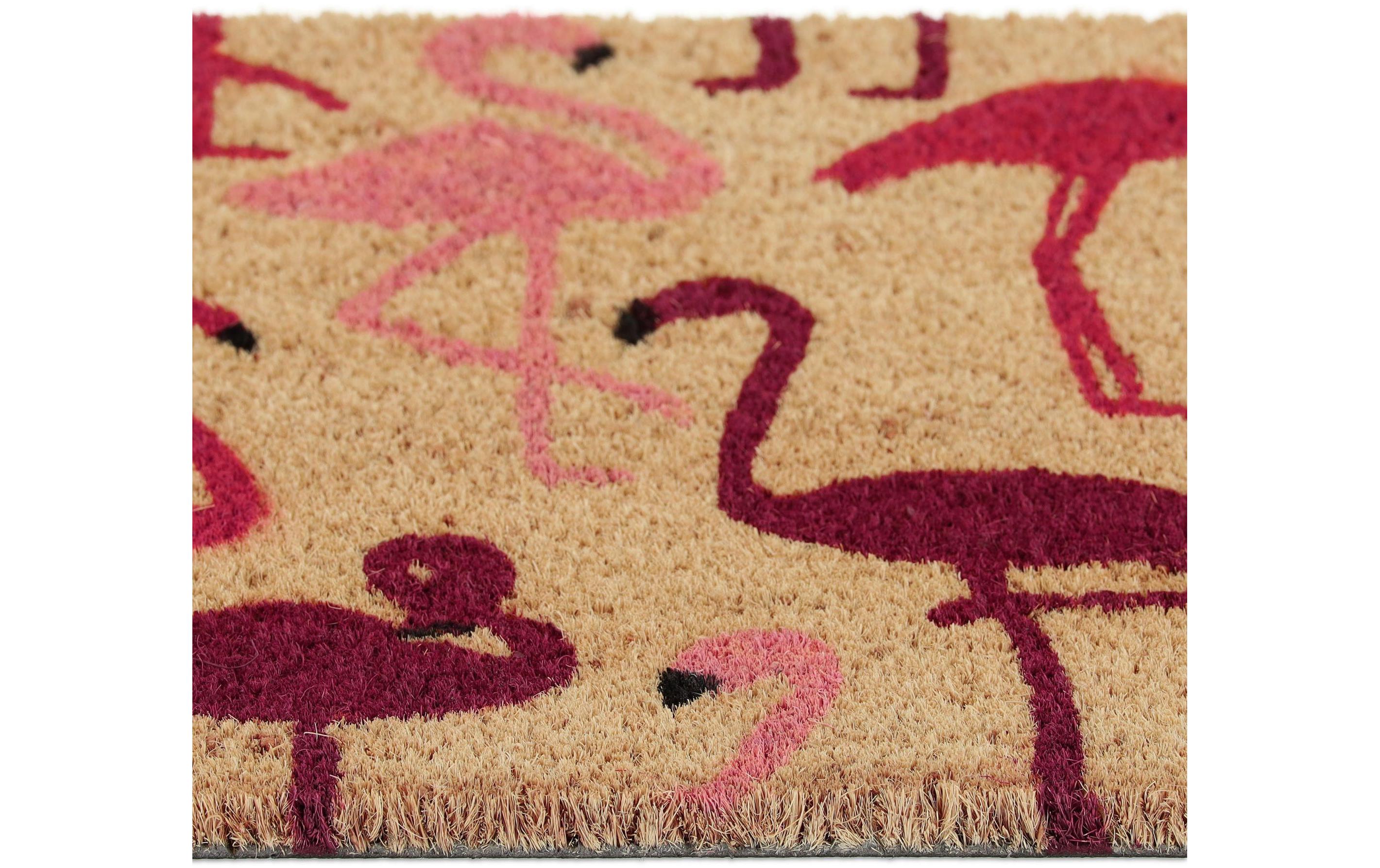 Fussmatte Flamingo 41.5 cm x 62 cmRutschfeste Fussmatte
