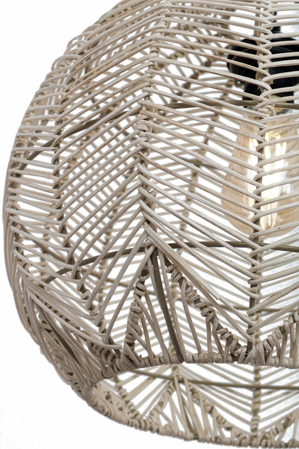 Abat-jour pour suspension - mia - rotin - naturel - cezare - ø38cm