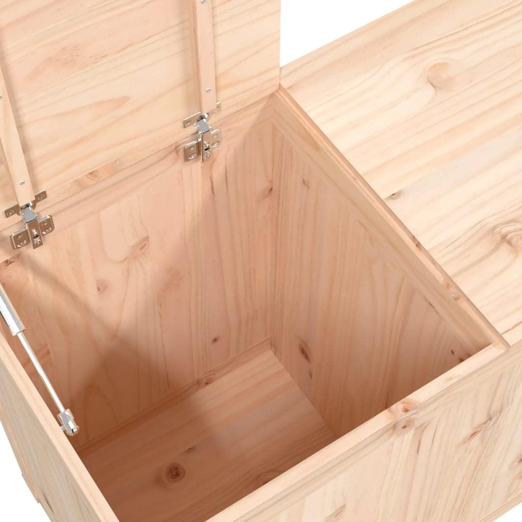 vidaXL Wäschetruhe Wäschekorb Wäschebox Wäschetonne Holztruhe Wäschebehälter Sammler Korb Box Wäschesack 88,5x44x66cm Massivholz Kiefer