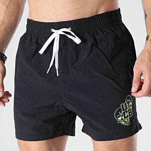 Short De Bain UTCB Noir Jaune Fluo