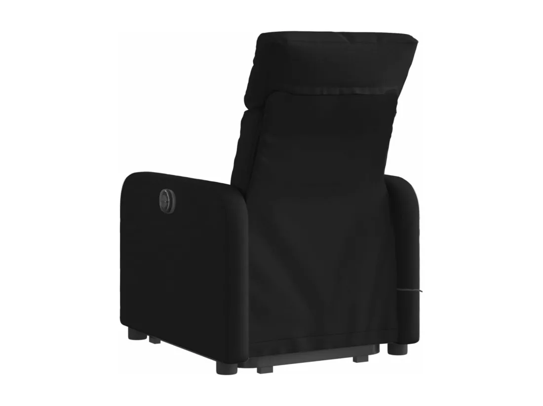 Fauteuil massant inclinable Noir Tissu