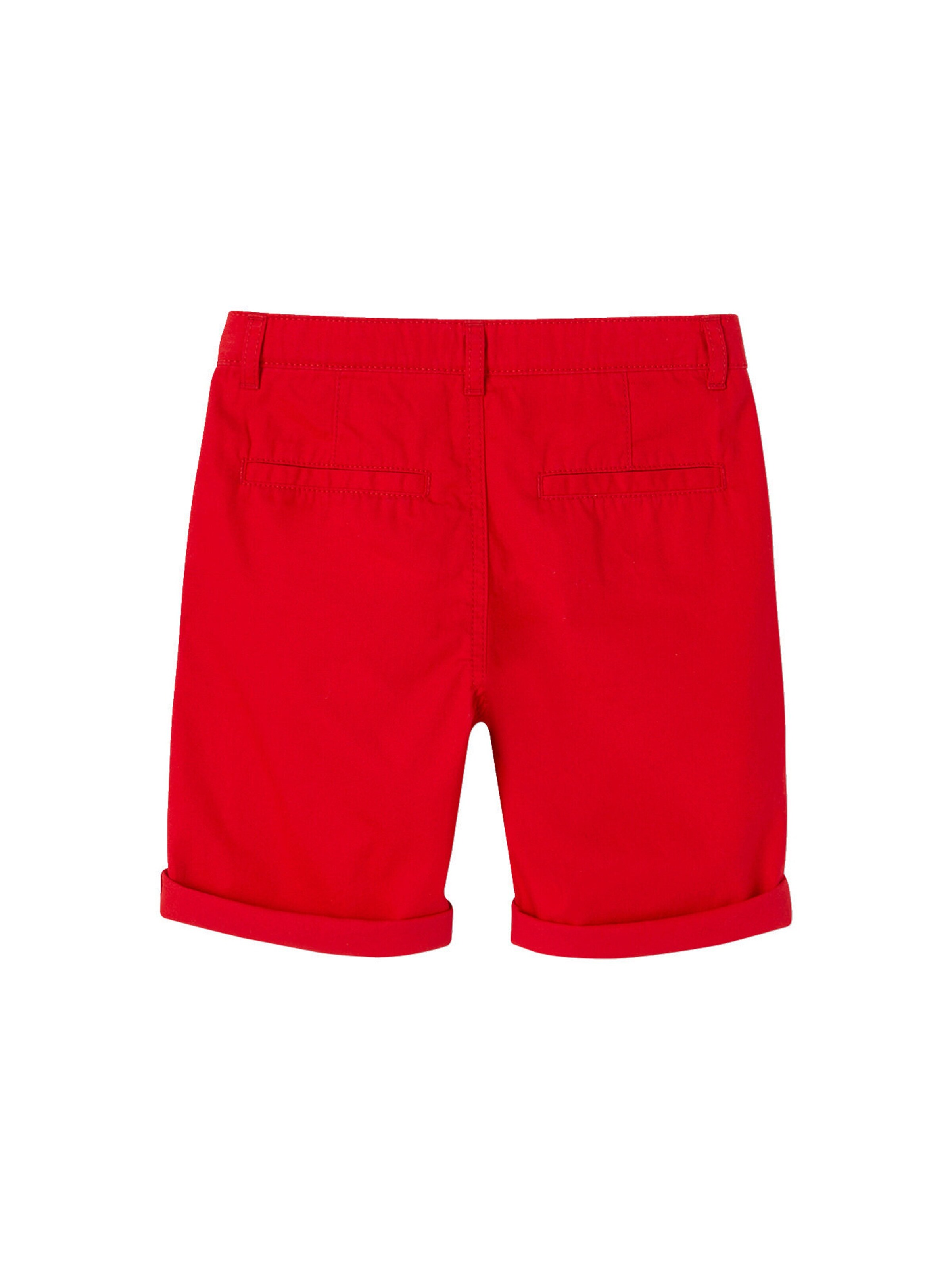 Vertbaudet Jungen Chino-Shorts, Bundweite verstellbar rot