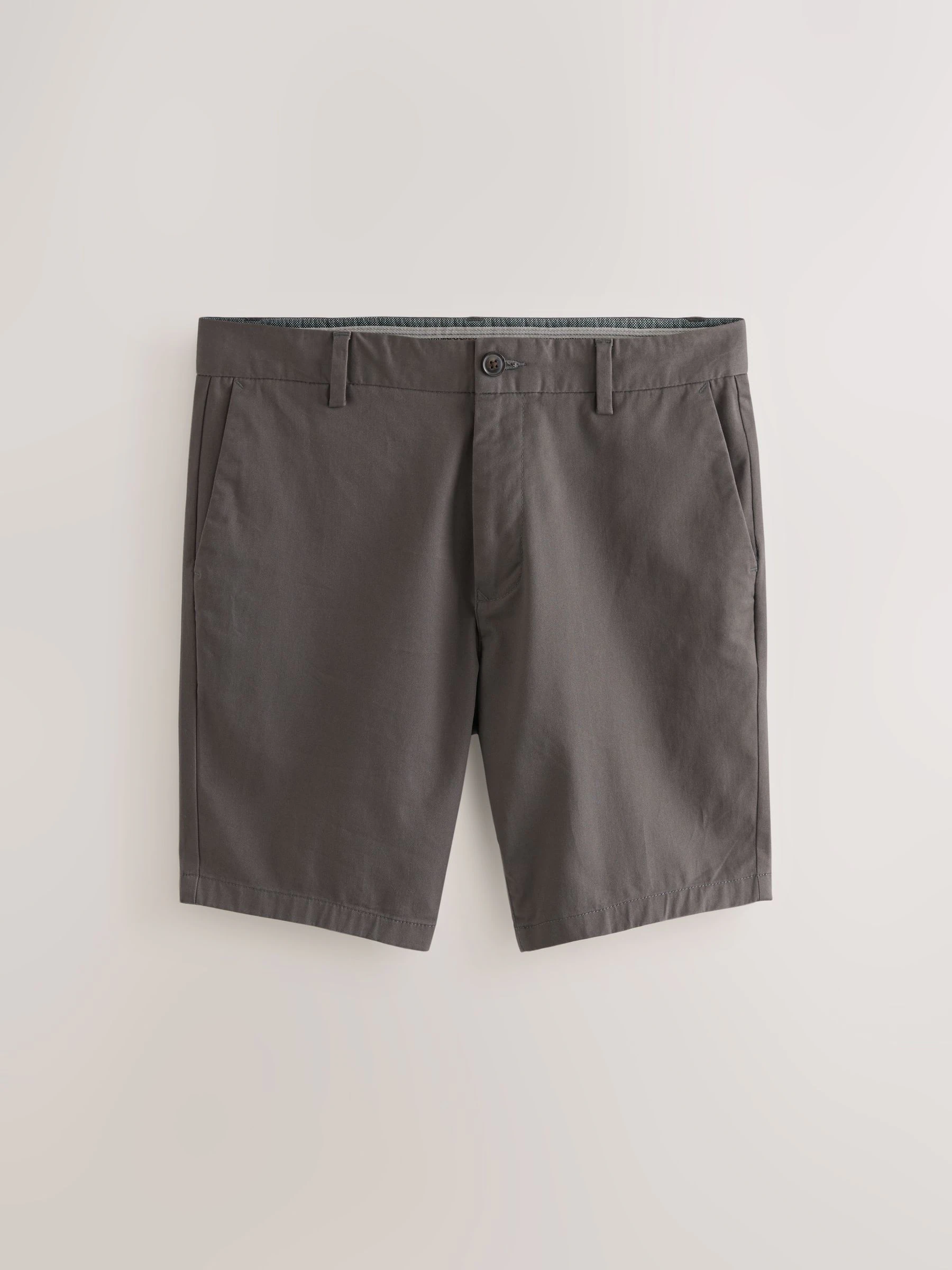 Marineblauw/antraciet - Strakke Pasvorm - Set van 2 chinoshorts met stretch