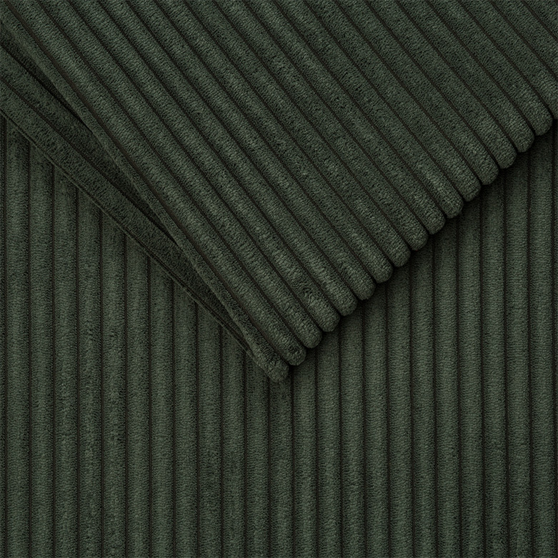 Hocker - winter moss - Cord - Massivholzfüße