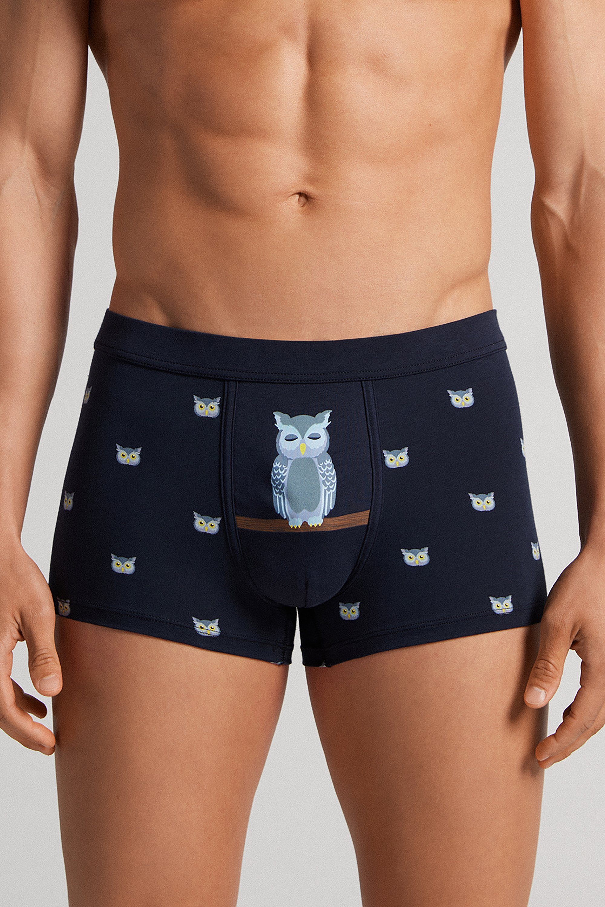 Cuecas Boxer Coruja em Algodão Natural Fresco Supima®