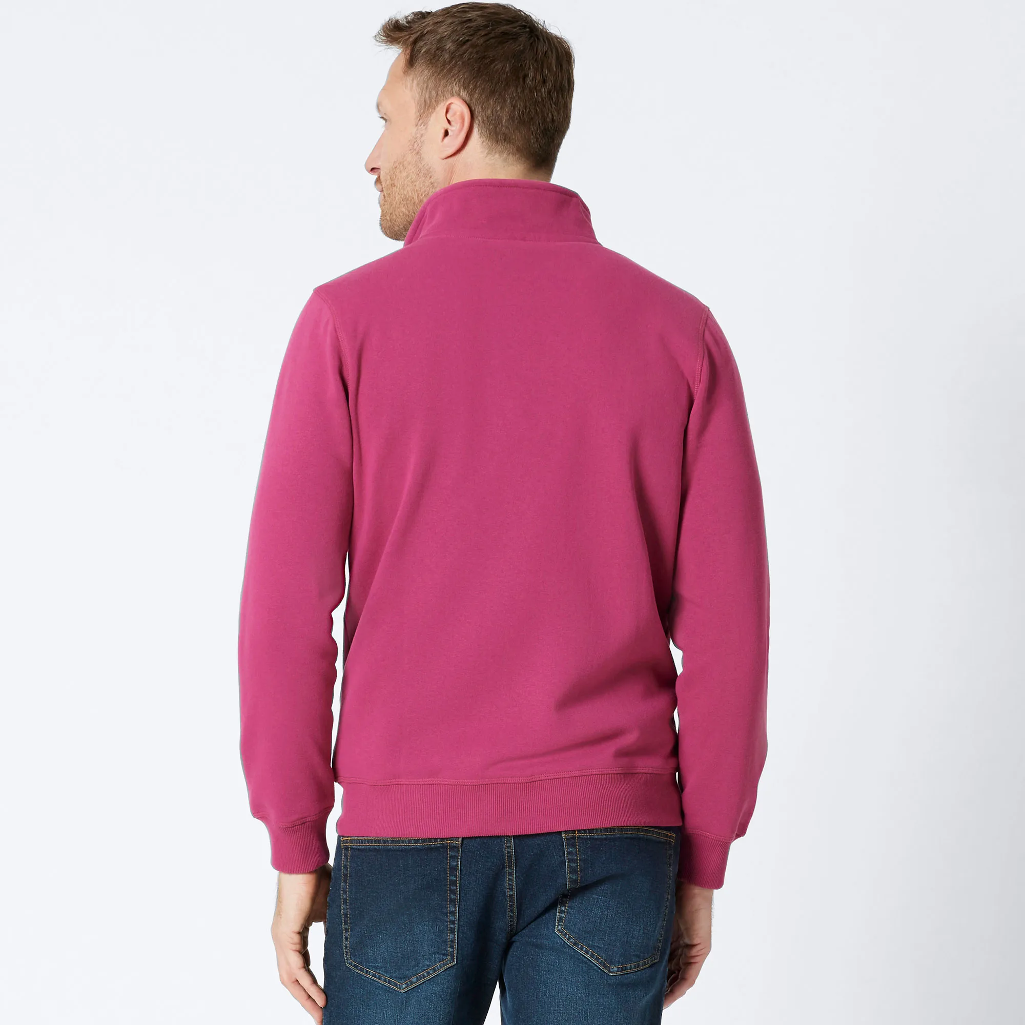 Herren-Sweatjacke mit Känguru-Tasche