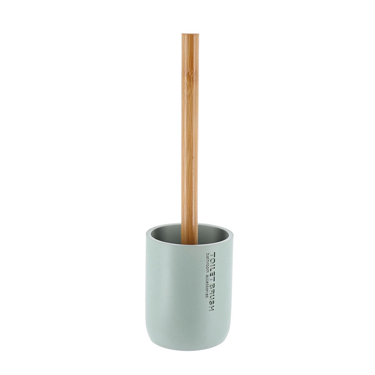 BROSSE WC POLYRESINE VERT EUCALYPTUS BAMBOU