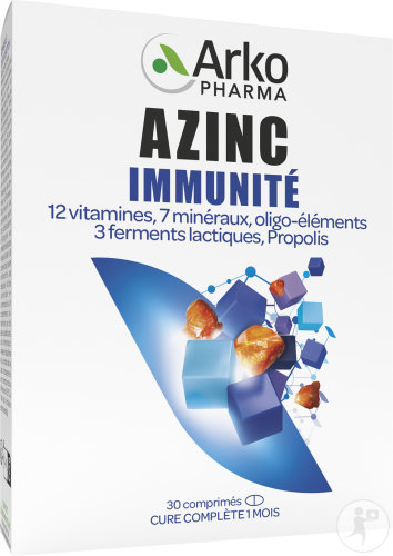 Arkopharma Azinc Immunité Dès 15 Ans 30 Comprimés Tri Couches
