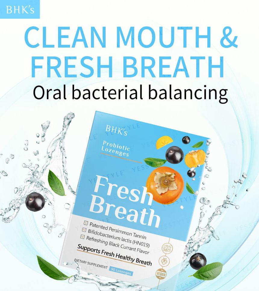 BHK's - Fresh Breath Ex Probiotic Zuigtablet Zwarte Bessensmaak