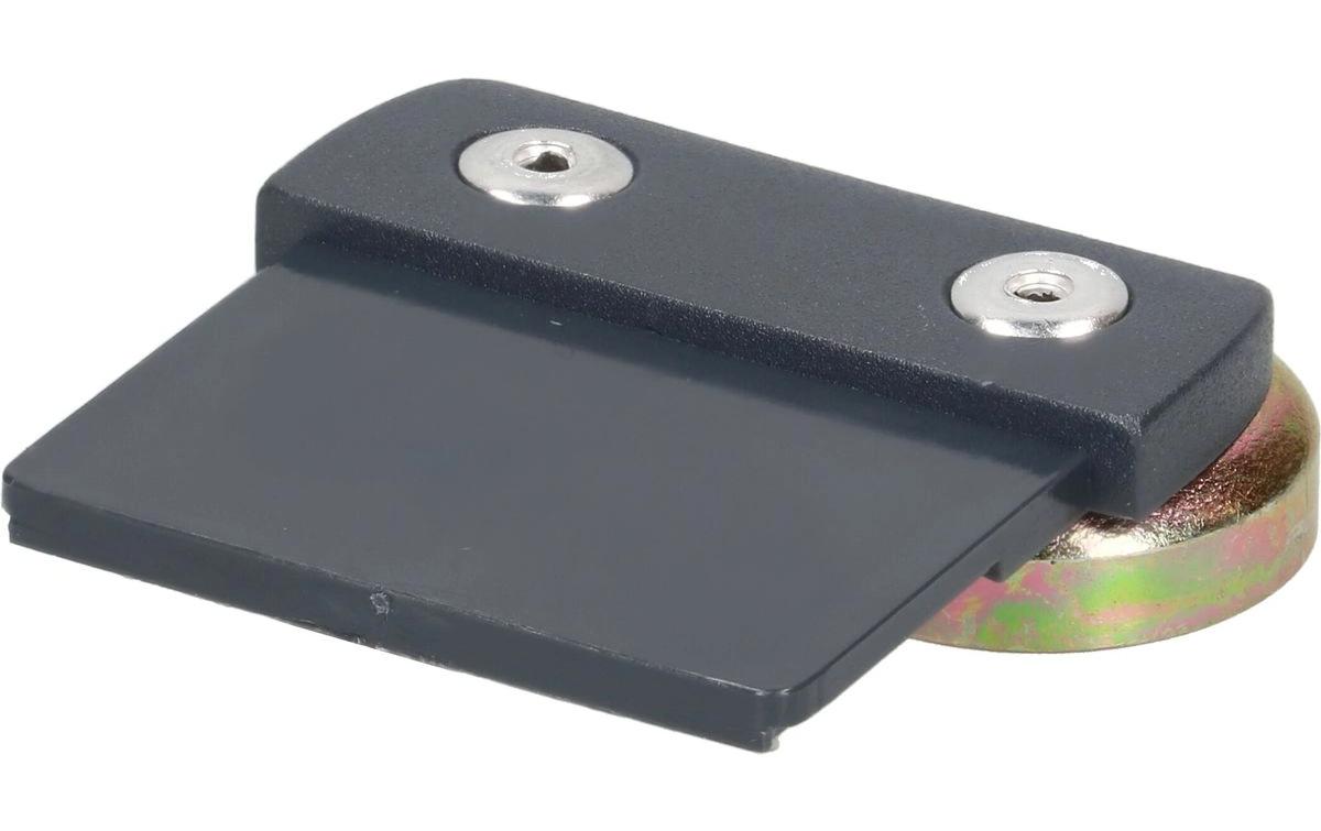 Halterung mit Magnet, flach, CUBO, Anthrazit 2 StückBefestigungsset mit Magnetbefestigung