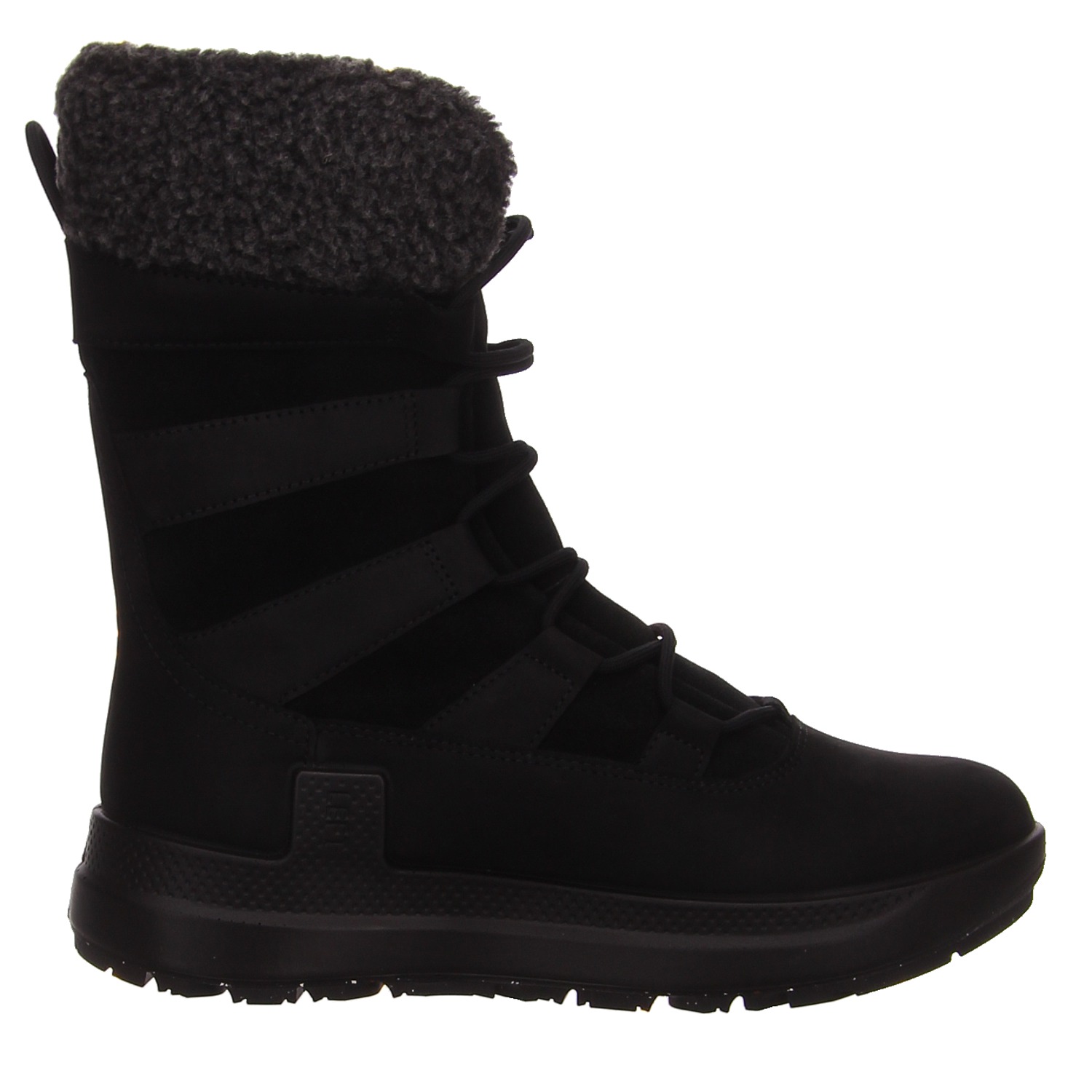 Ecco Schnürstiefel schwarz schwarz