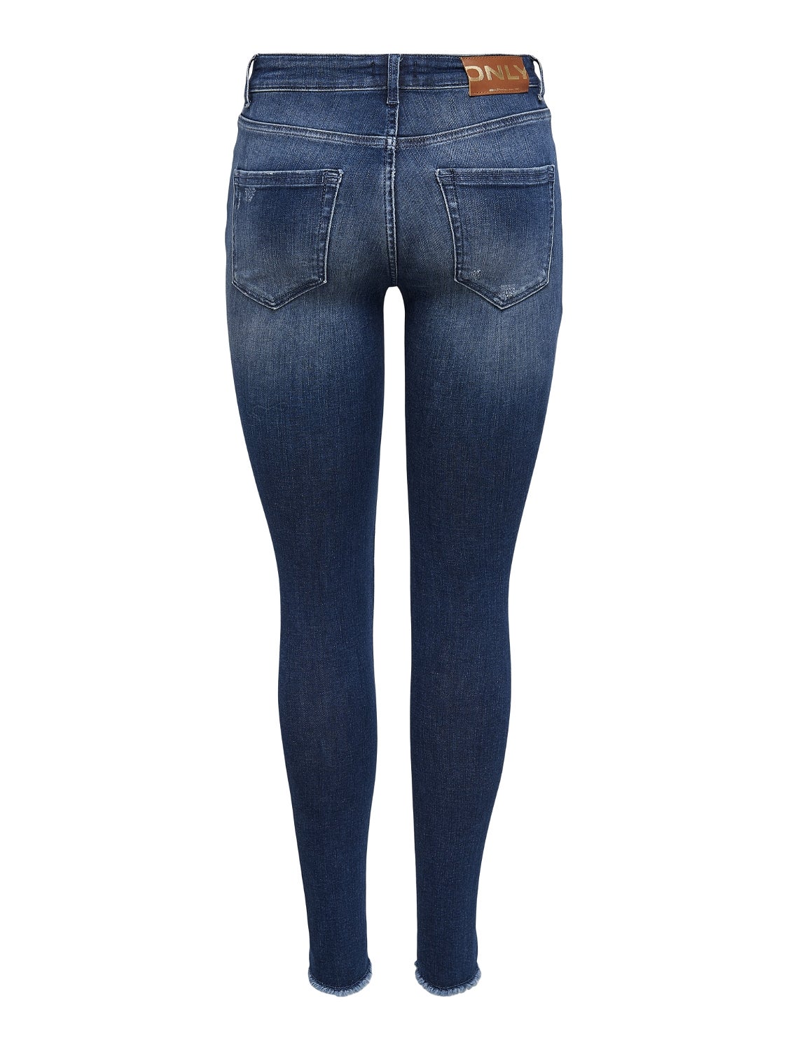 ONLBLUSH Mittlere Taille Skinny Fit Jeans Dark Blue Denim